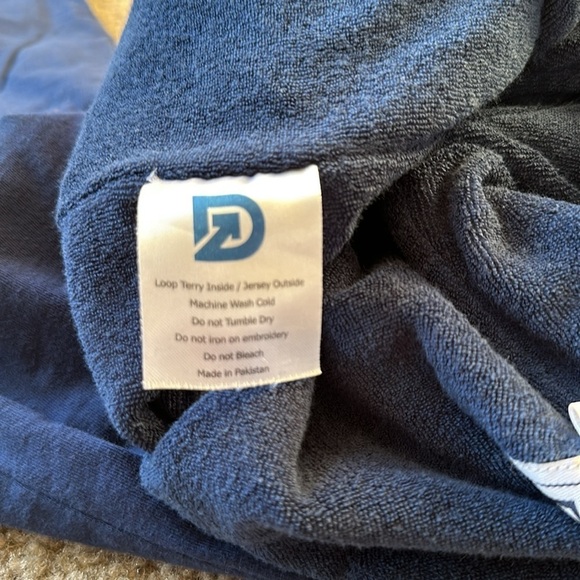 DudeRobe Blue Terry cloth lined lounge  pants Size S/M ** very warm - Picture 8 of 9